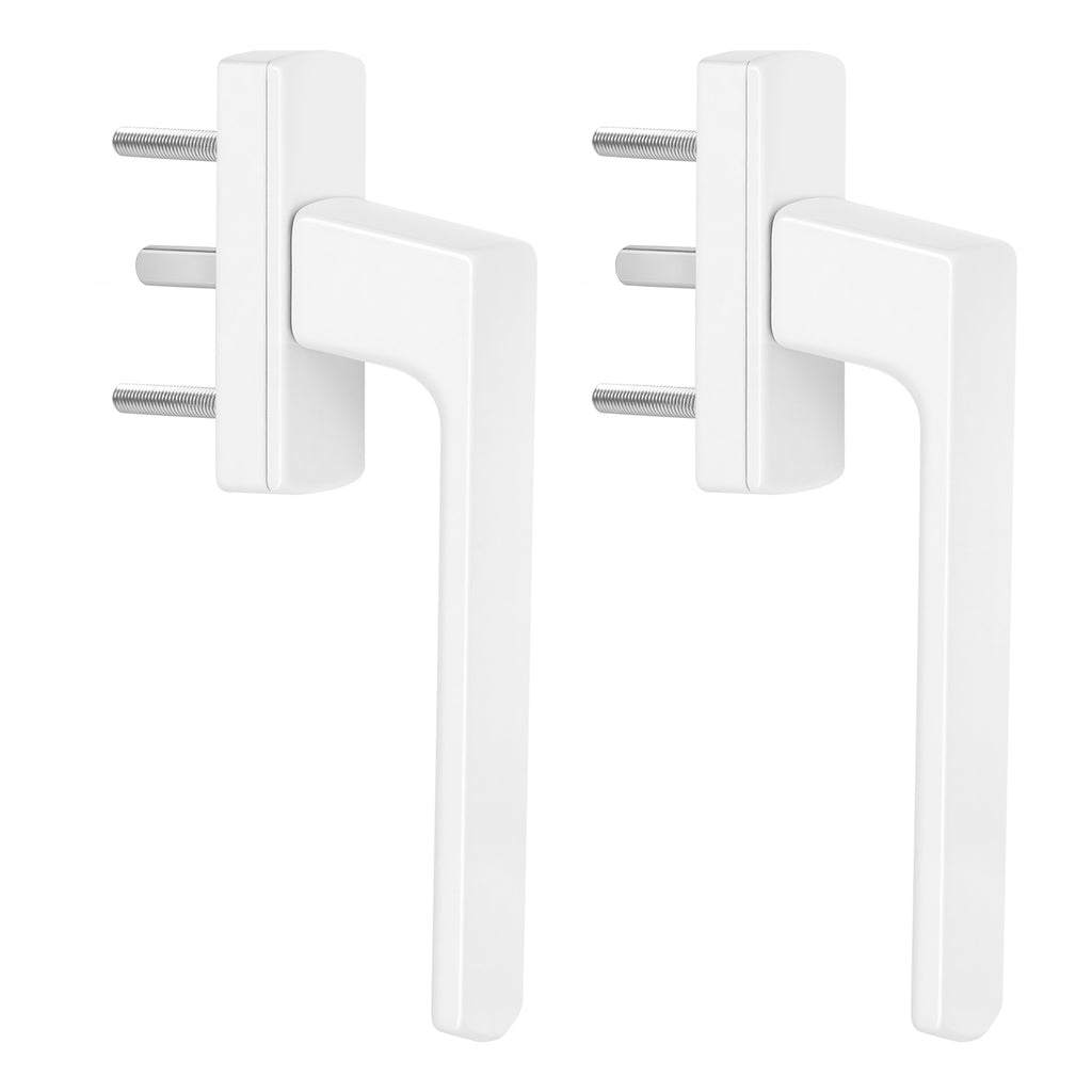 BOMT Fenstergriff Weiß Aluminium Eckig 43 mm