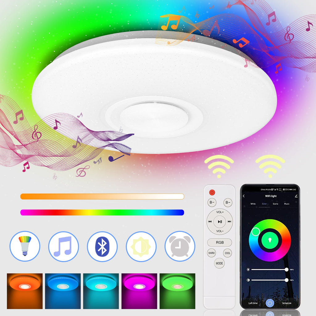 BMOT LED Deckenleuchte 36W RGB mit Bluetooth APP Steuerung