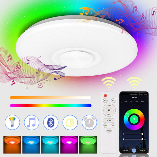 BMOT LED Deckenleuchte 36W RGB mit Bluetooth APP Steuerung