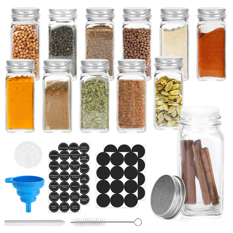 BMOT Drehdeckel Gewürzflasche Gewürzkörnerbehälter 12 Stück