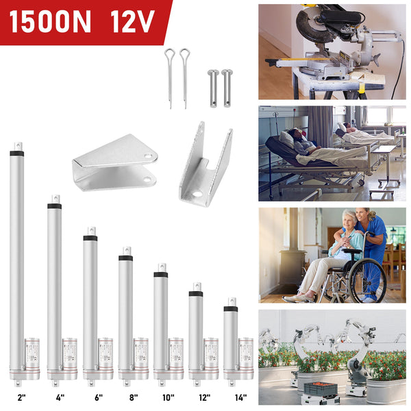 BMOT 1500N Linear Actuator Linearmotor Elektrozylinder 50-400mm