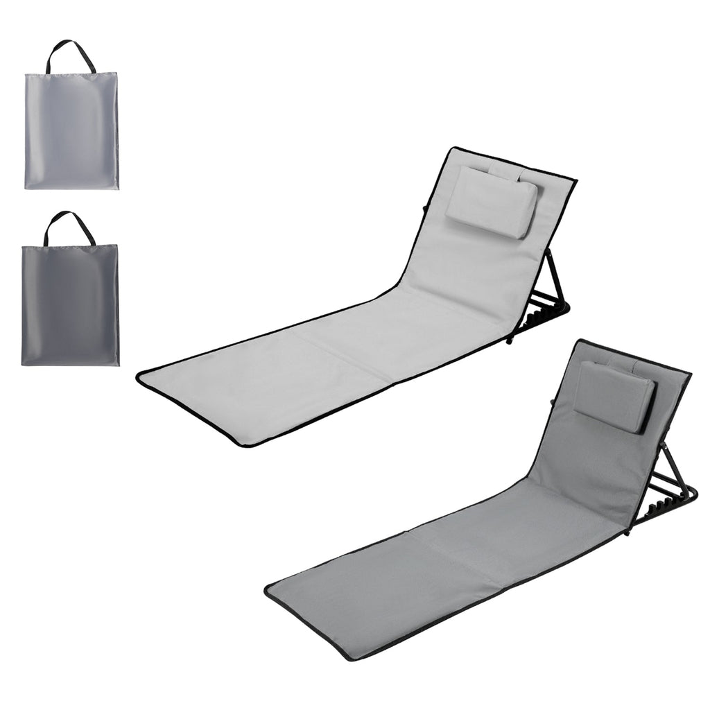 BMOT Strandliege Faltbar Strandmatte mit Einstellbar Höhe 145cm