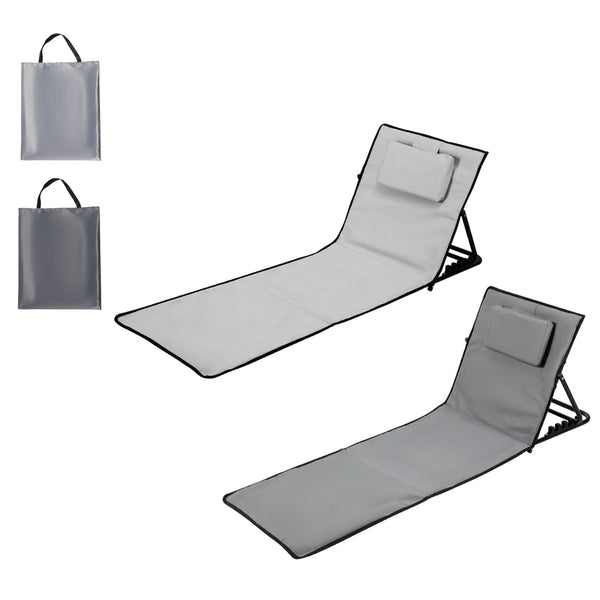 BMOT Strandliege Faltbar Strandmatte mit Einstellbar Höhe 145cm