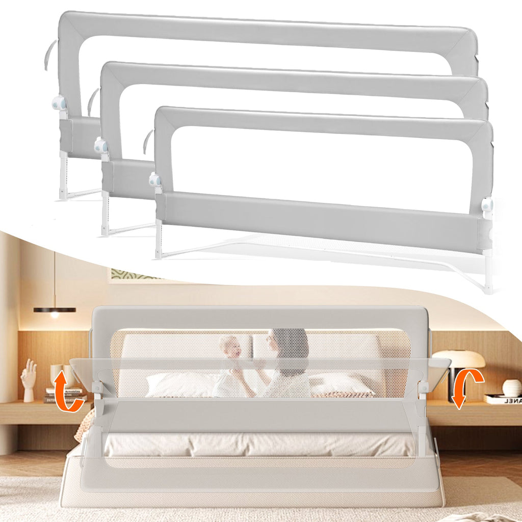 BMOT Bettgitter Rausfallschutz Klappbar Höhenverstellbar