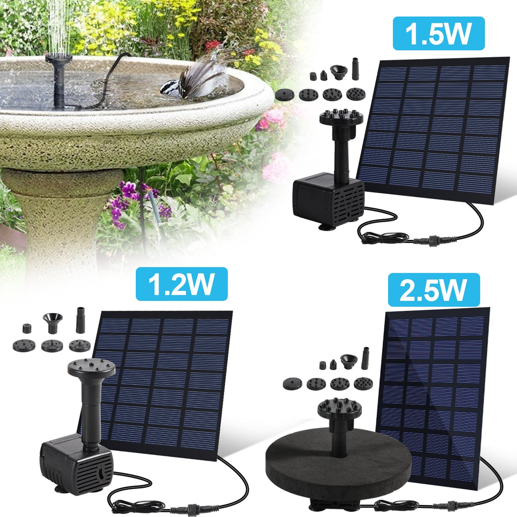 BMOT Solarpumpe Teichpumpe 1.2W/1.5W/2.5W