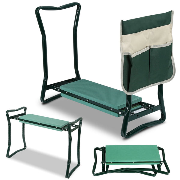 BMOT 2 in 1 Kniebank für Gartenarbeit Gartenhocker mit Eva-Schaumkissen