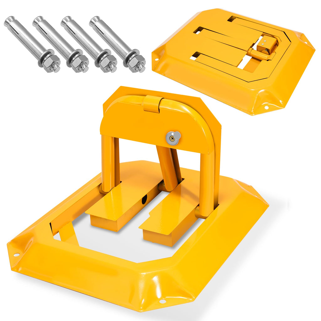 BMOT Klappbar Parksperre mit 3 Schlüsseln