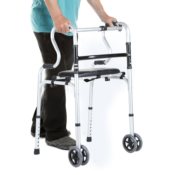BMOT Gehhilfe Leicht Rollator aus Aluminium bis 180 kg