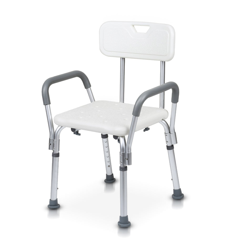 BMOT Duschhocker Höhenverstellbar Badhocker mit Rückenlehne
