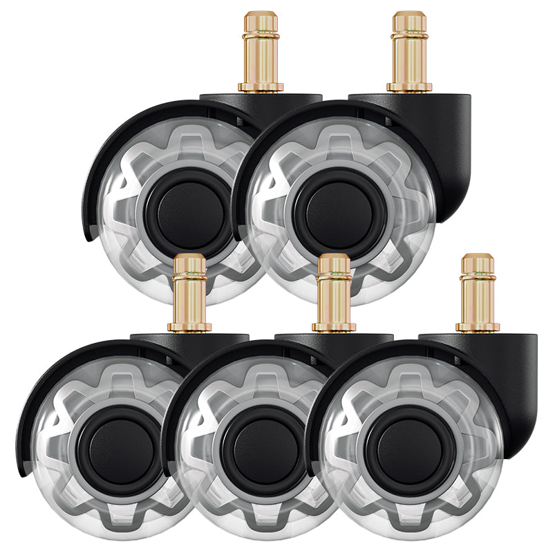 BMOT 5 Stück BürostuhlRollen Drehstuhlrollen 10mm x 22mm