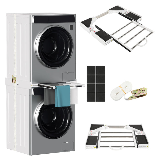 BMOT Zwischenbaurahmen Waschmaschine Universal mit Ausziehbarer Einstellbare