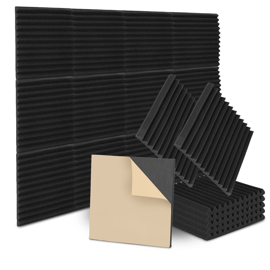 BMOT Akustikschaumstoff Selbstklebend 3D Hochdichte Keil