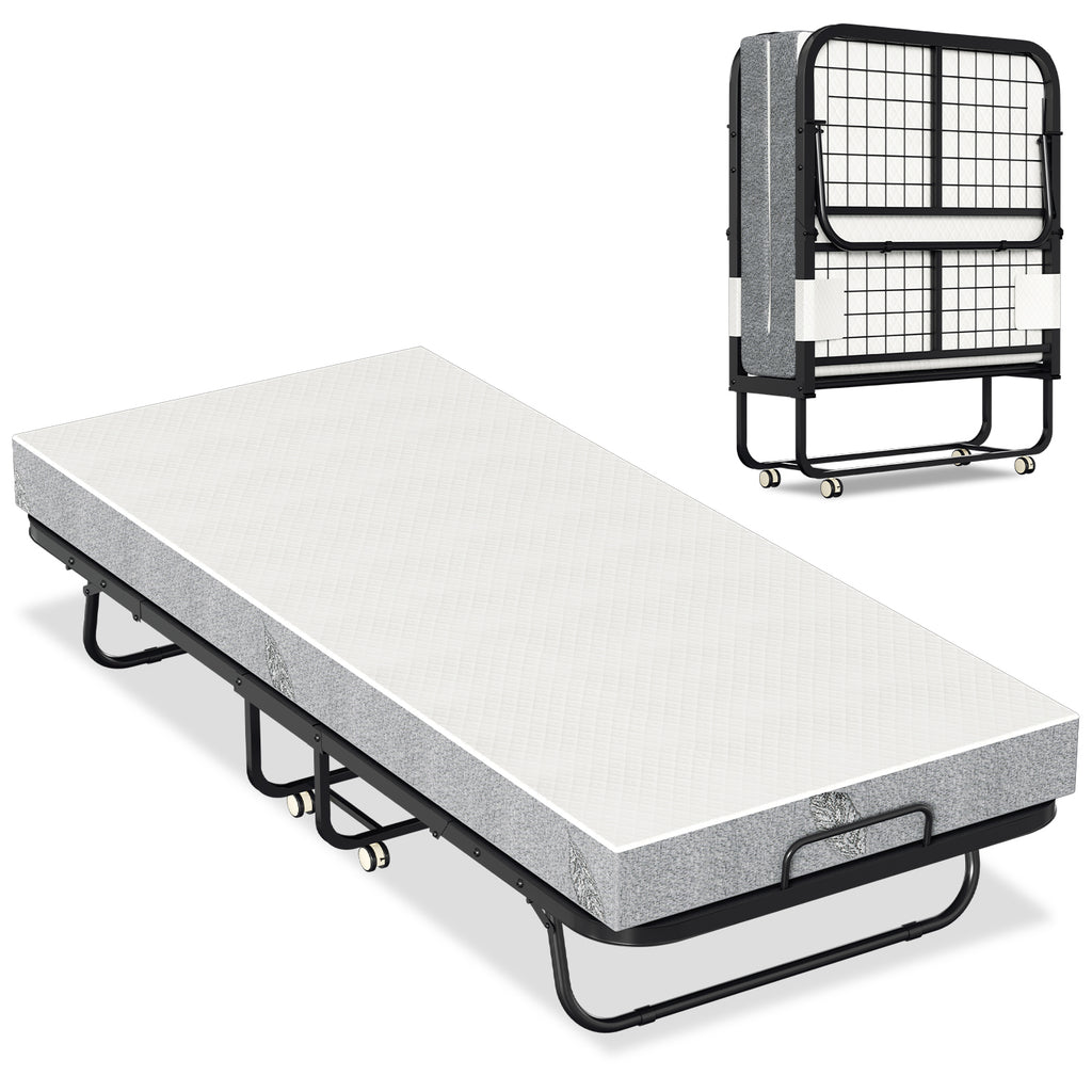 BMOT Klappbett 90x200cm mit 13cm dicker Matratze Klappbares Gästebett