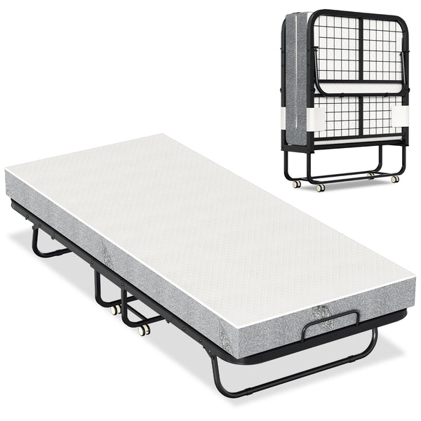 BMOT Klappbett 90x200cm mit 13cm dicker Matratze Klappbares Gästebett