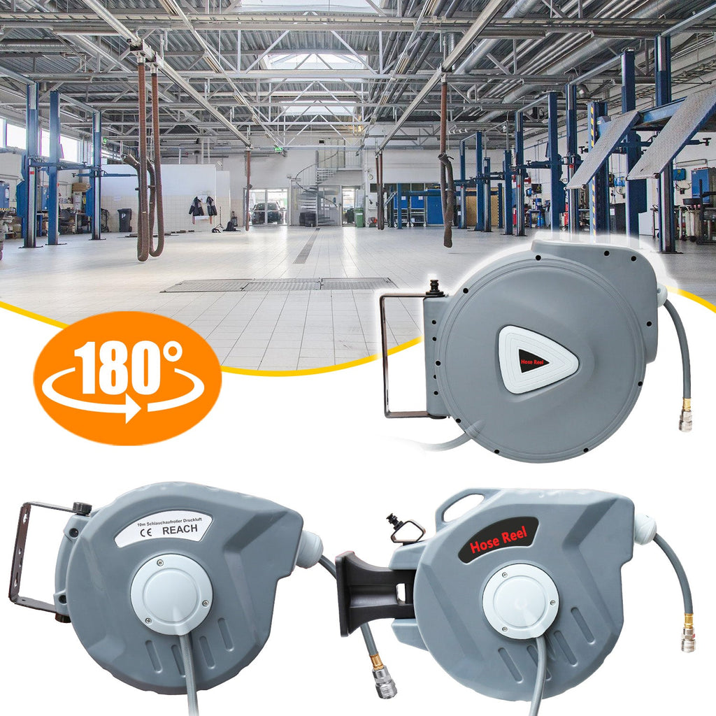 BMOT Druckluftschlauch Aufroller automatisch 10-30m