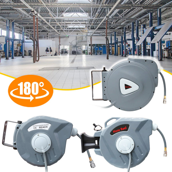 BMOT Druckluftschlauch Aufroller automatisch 10-30m