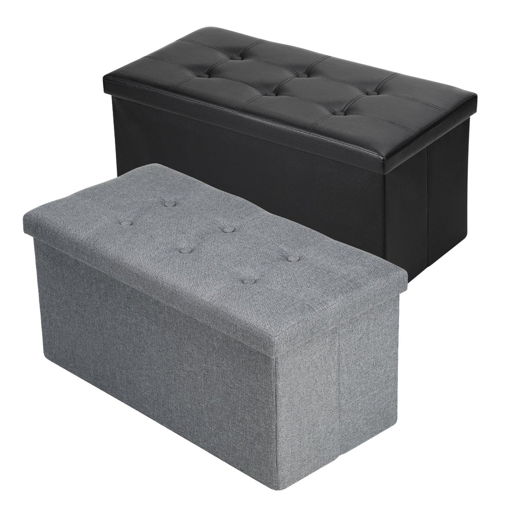 BMOT Sitzhocker mit Stauraum Faltbare Sitzbank 76x38x38cm