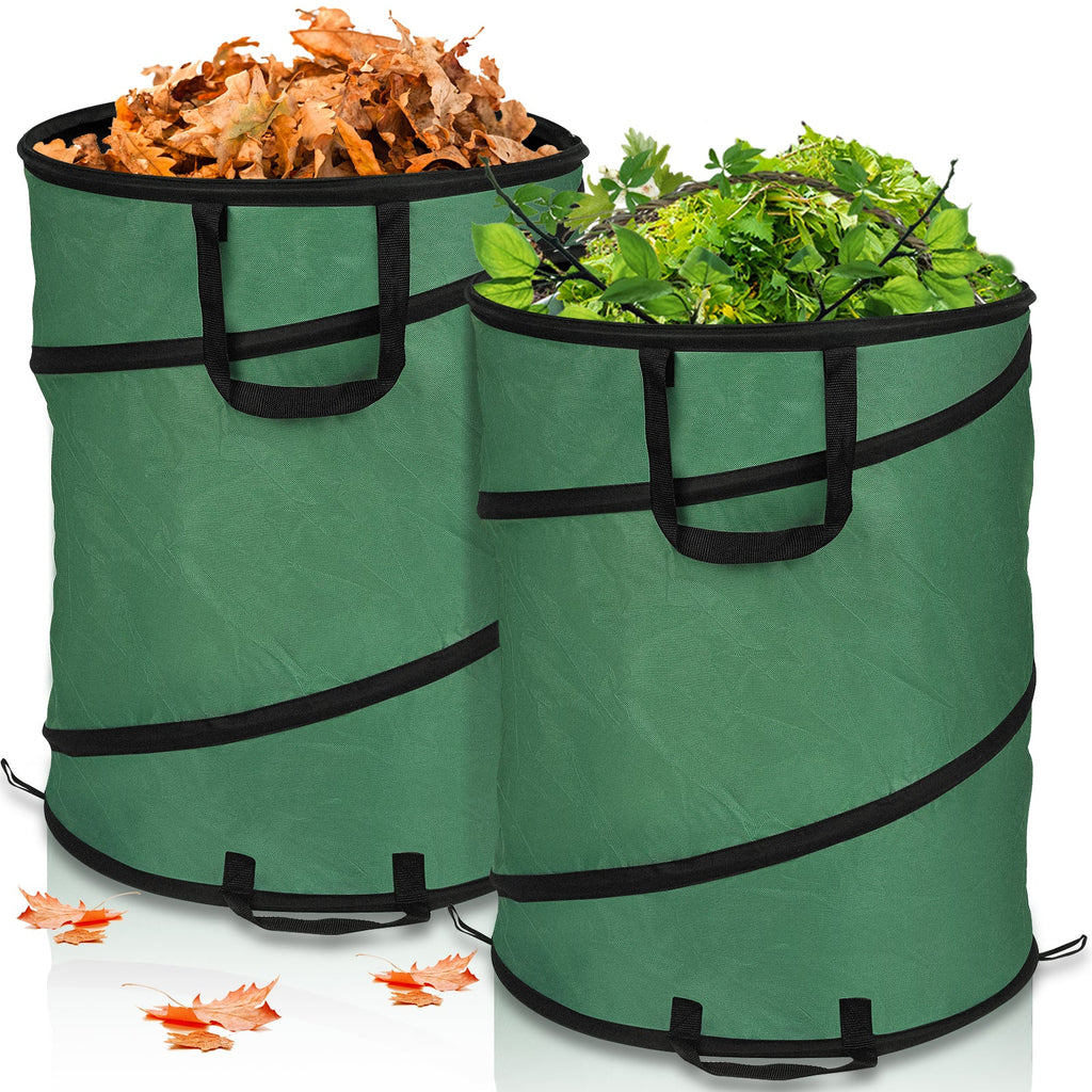 BMOT Gartensack Pop Up Gartenabfallsack 170L mit Griffen