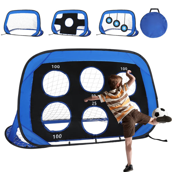 BMOT Fußballtor Fussballtore-Set für Kinder 4 Spielmodi