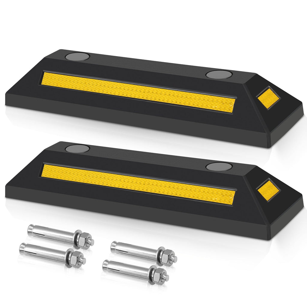 BMOT 2x Gummi Radstopper Parkplatzsperre