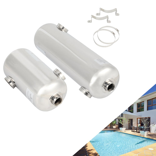 BMOT Schwimmbad Wärmetauscher Edelstahl 28KW/60KW