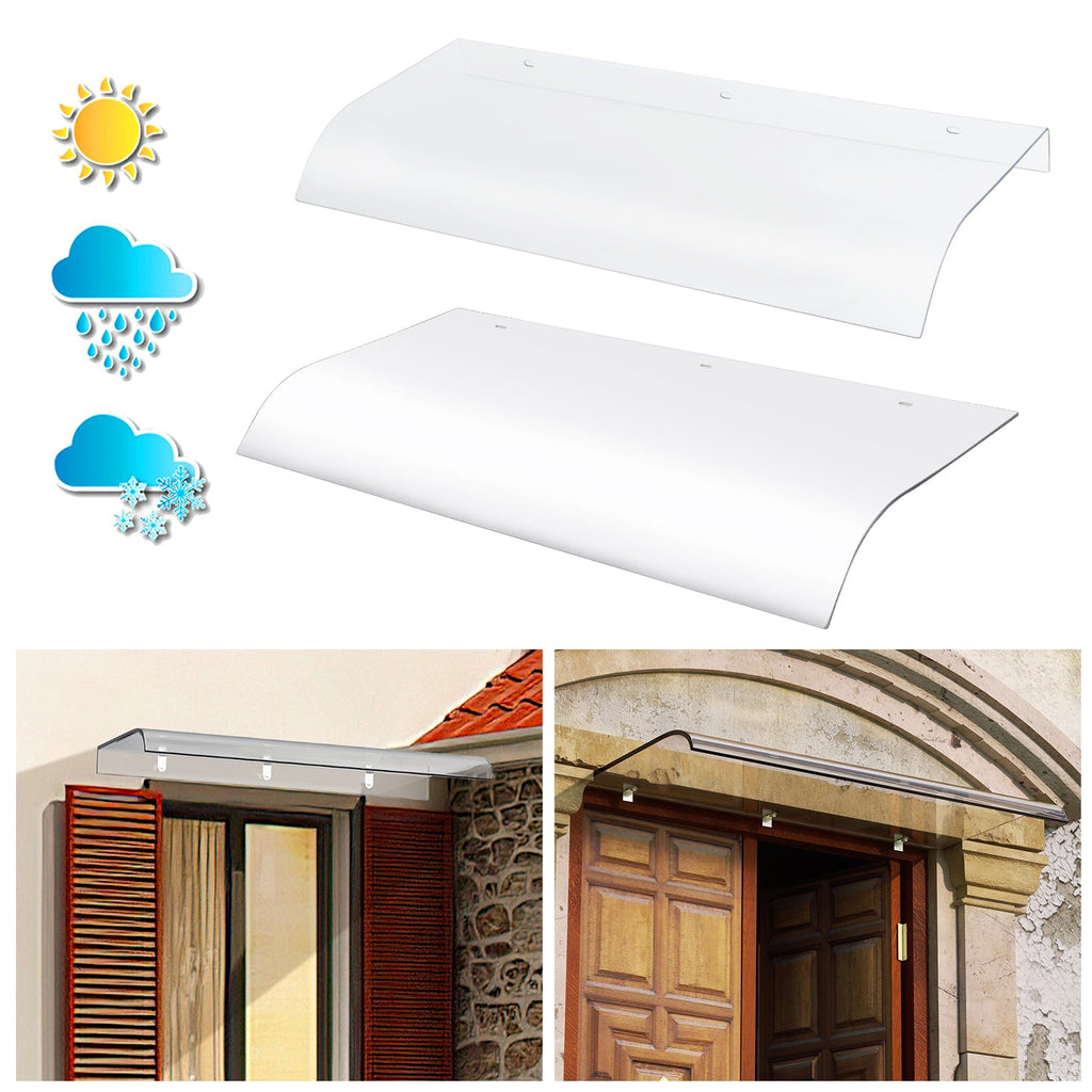 BMOT Vordach für Haustür 40x80cm Unsichtbare Überdachung