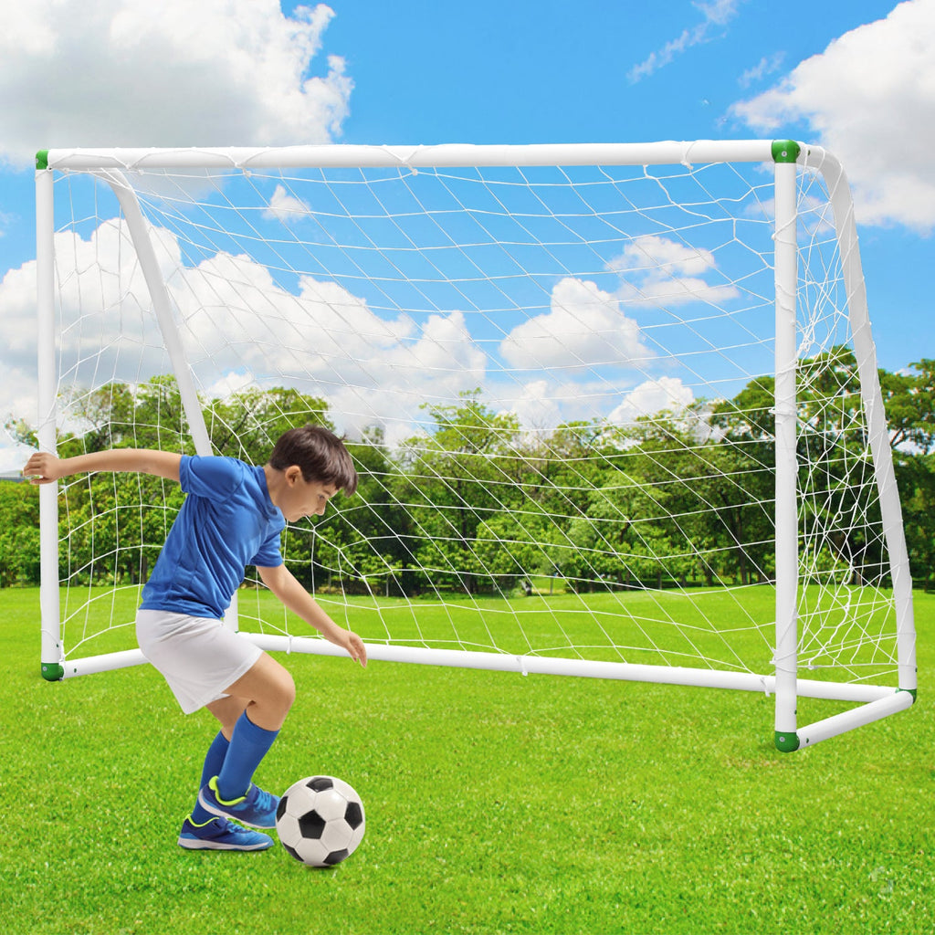 BMOT Fußballtor PVC mit Netz Tragbares