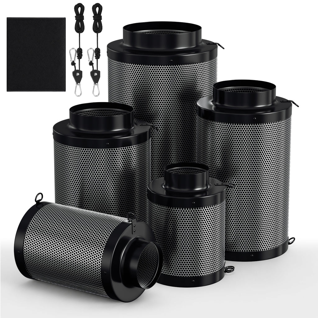 BMOT Aktivkohlefilter für Growzelt mit waschbarem Vorfilter