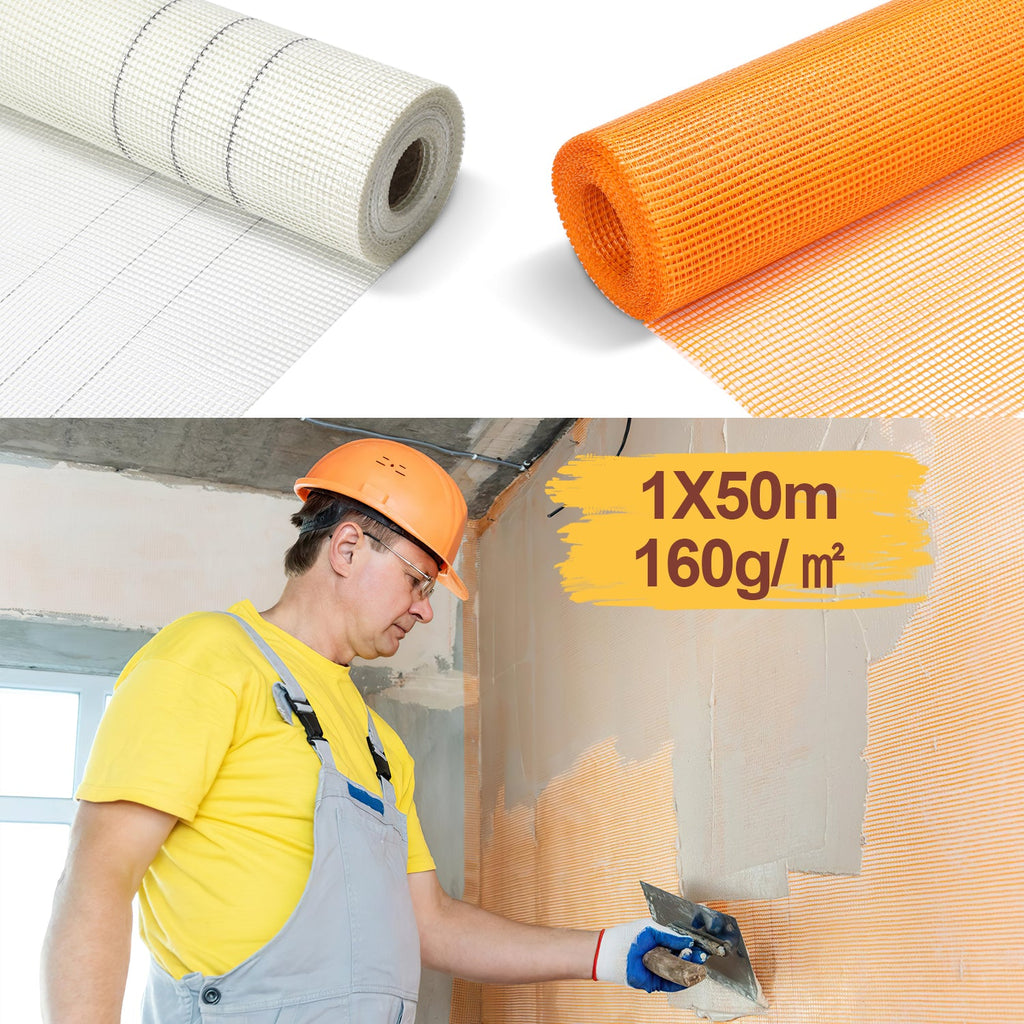 Armierungsgewebe 160g/m² aus Glasfaser Putzgewebe 1m x 50m