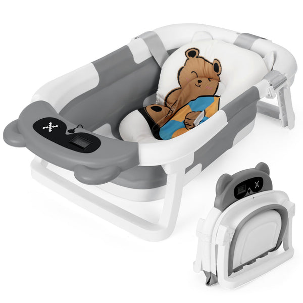 BMOT Baby Badewanne Faltbare mit Badematte