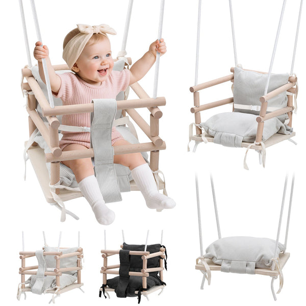 BMOT Babyschaukel 3-in-1 Höhenverstellbar mit Kissen