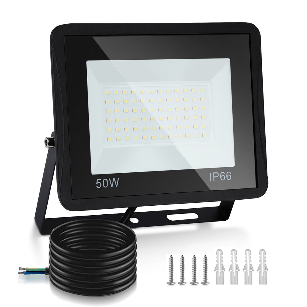BMOT LED Baustrahler mit Stativ, 2550 lm, höhenverstellbar & IP66
