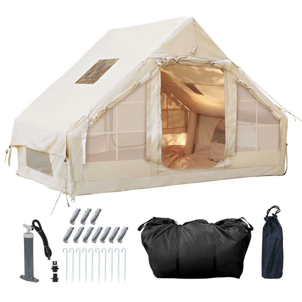 BMOT Aufblasbares Campingzelt mit Dachfenster 6.3㎡