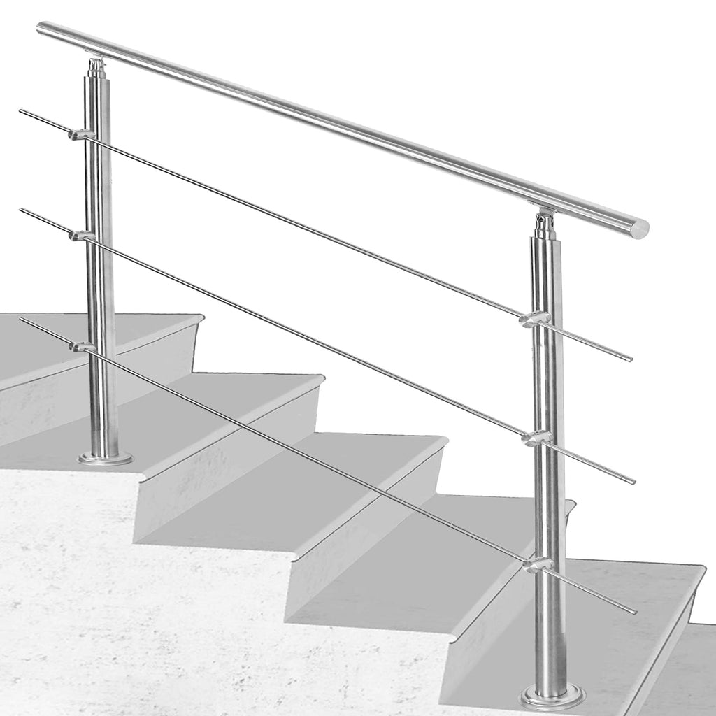 BMOT Treppengeländer Edelstahl Handlauf 80cm-180cm