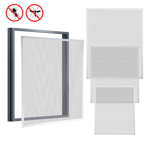 BMOT Fliegengitter Fenster Insektenschutz Weiß
