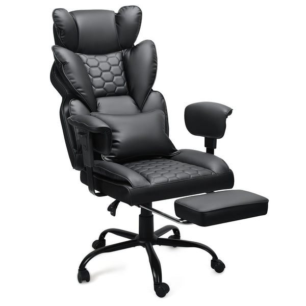 BMOT Gaming Stuhl Bürostuhl Ergonomischer Schwarz