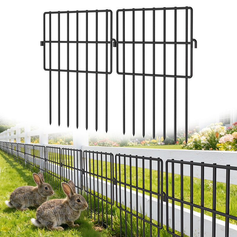 BMOT Gartenzaun Metallzaun 25 Stück 43x33 cm