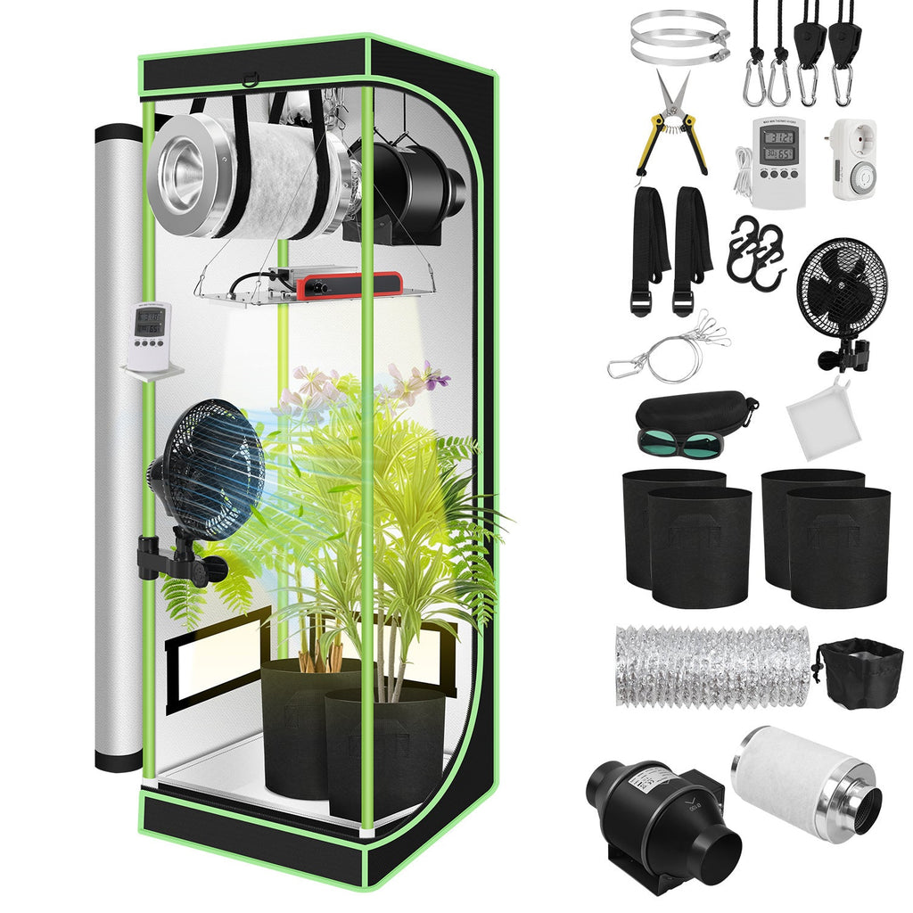 BMOT Growzelt Growbox Komplettset Vollspektrum