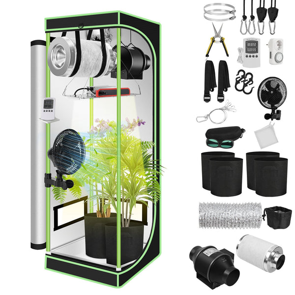 BMOT Growzelt Growbox Komplettset Vollspektrum