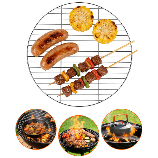 BMOT Grillrost Edelstahl Rund Ø55cm für Holzkohlegrill