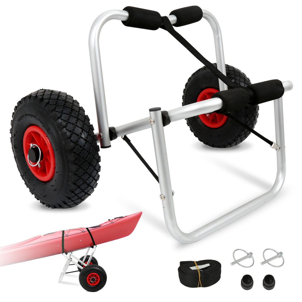 BMOT Kajakwagen Bootswagen Kanuwagen klappbar Tragfähigkeit 75 kg