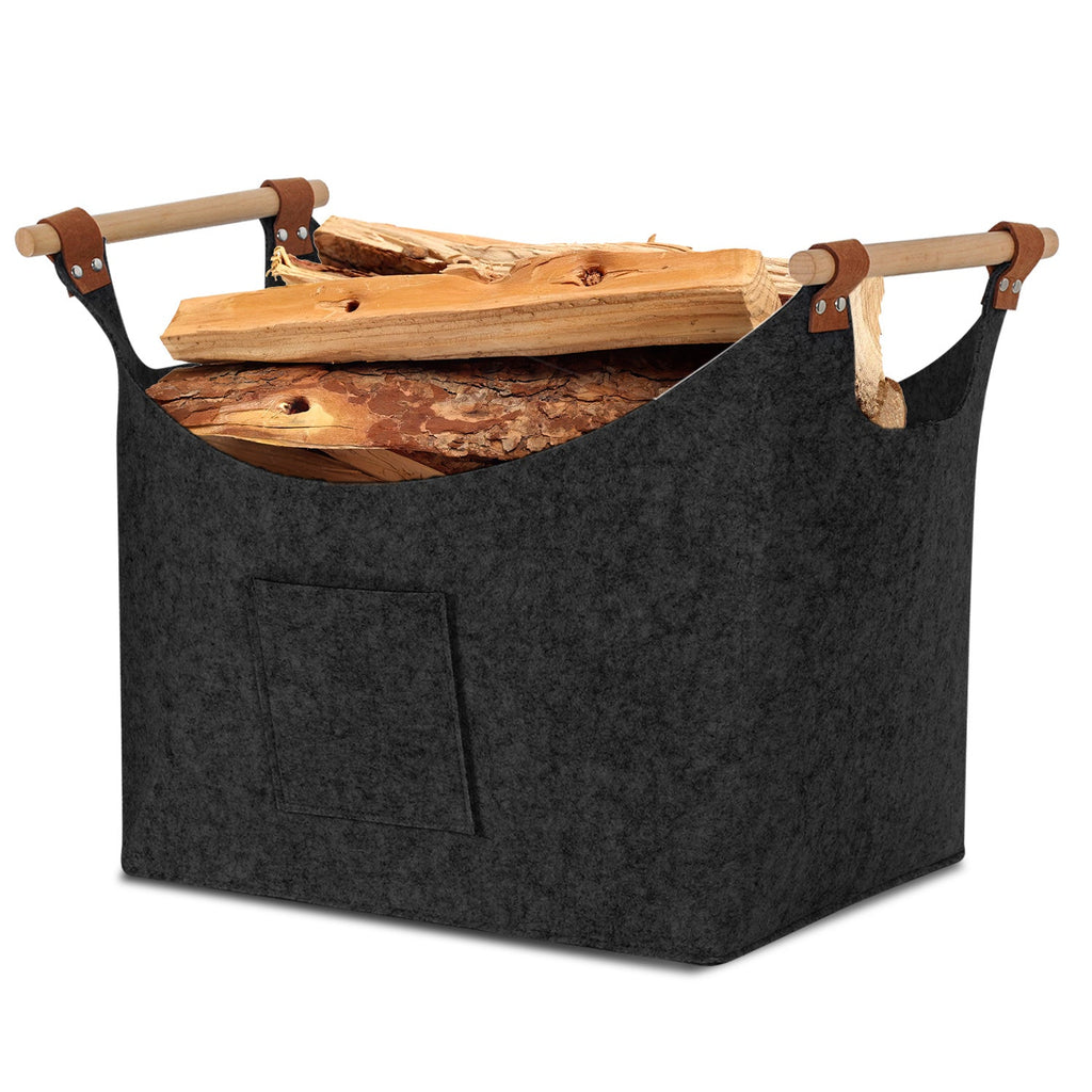 BMOT Kaminholzkorb Holzkorb für Kaminholz Aufbewahrungskorb Brennholzkorb Kaminholz
