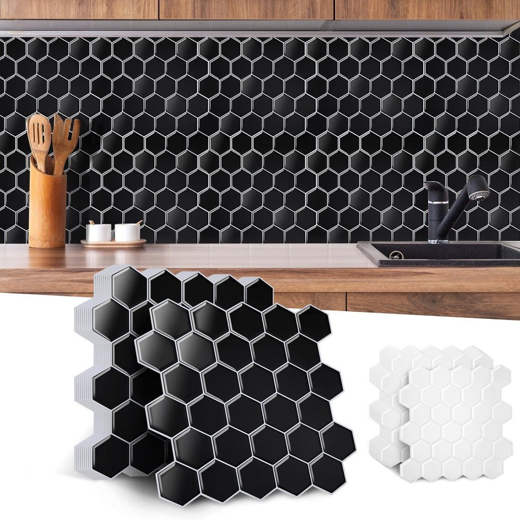 BMOT Klebefliesen Selbstklebend 10er Set Hexagon