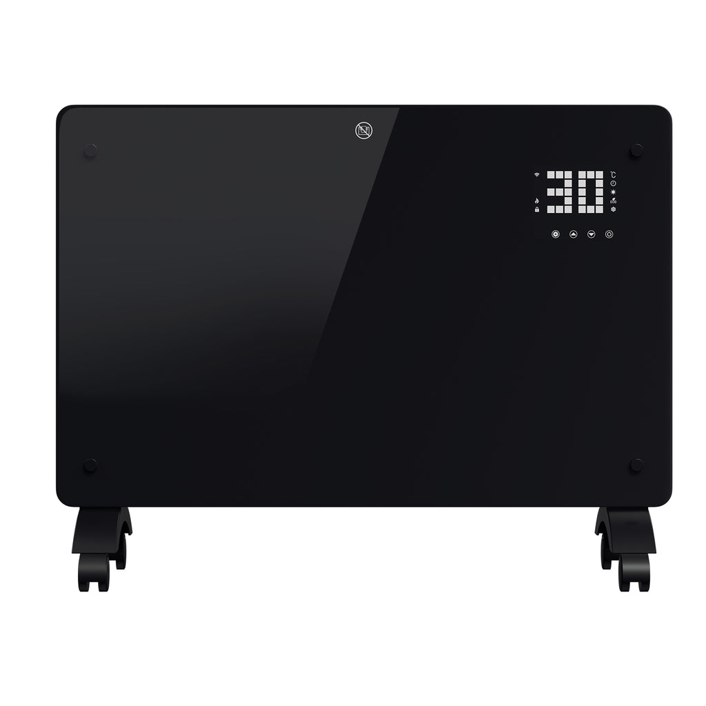BMOT Konvektor Heizung, Elektroheizung aus Glas 2000W, WLAN-App