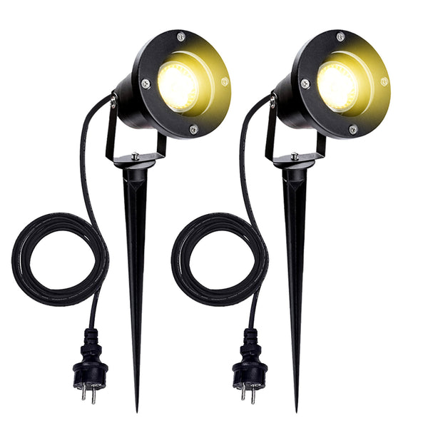 BMOT LED Gartenstrahler mit Erdspieß GU10 Außenstrahler IP65