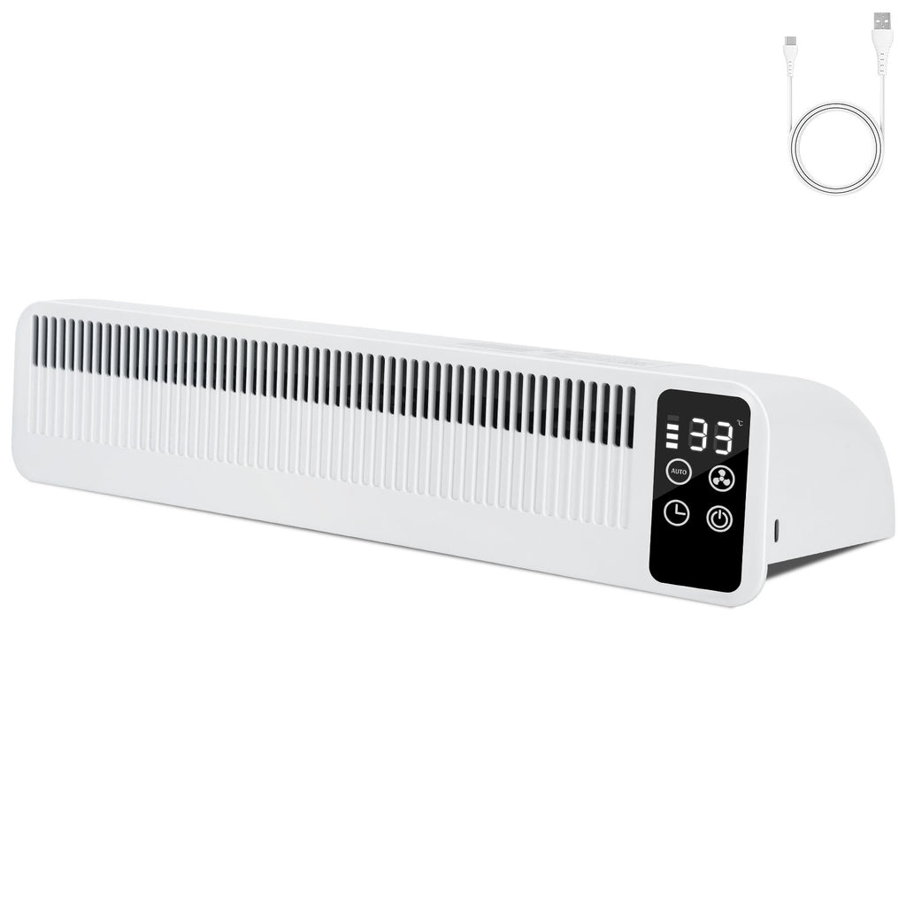 BMOT Heizkörper Ventilator, 3 Lüfter, Akku, Magnetisch