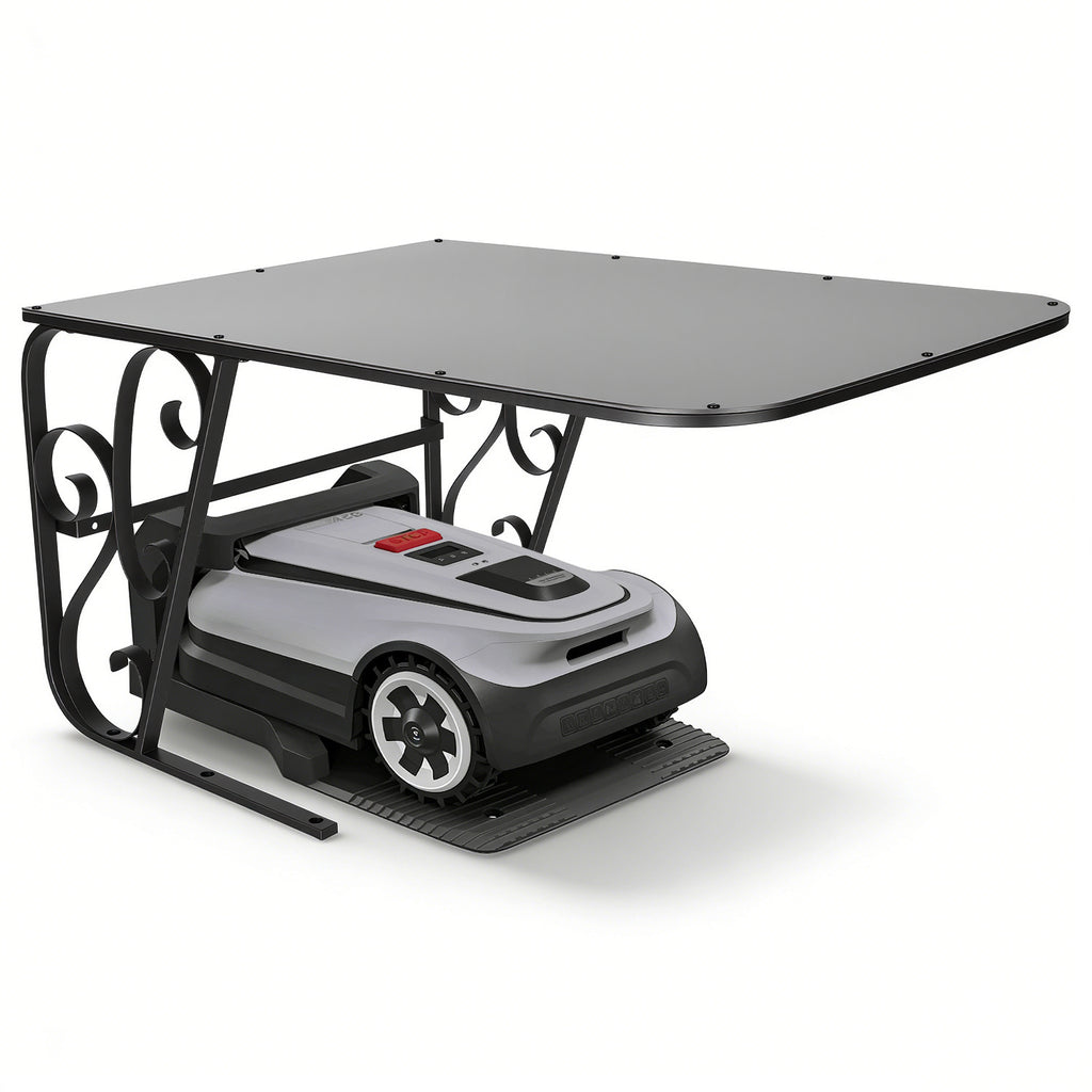 BMOT Mähroboter Garage mit Metallfüßen Aluminiumverbundplatte