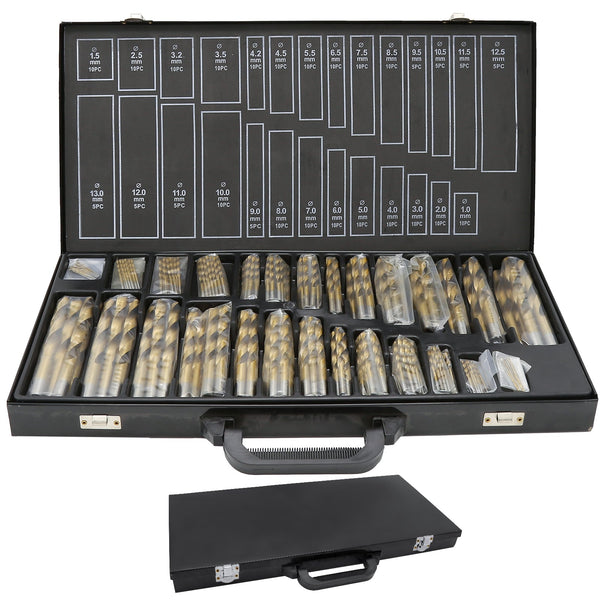 BMOT Metallbohrer Set Spiralbohrer Satz 230 Teiliges Ø 1-13mm