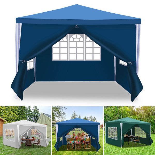 BMOT Pavillon Partyzelt Wasserdicht 3*3m 3*6m mit Seitenteilen