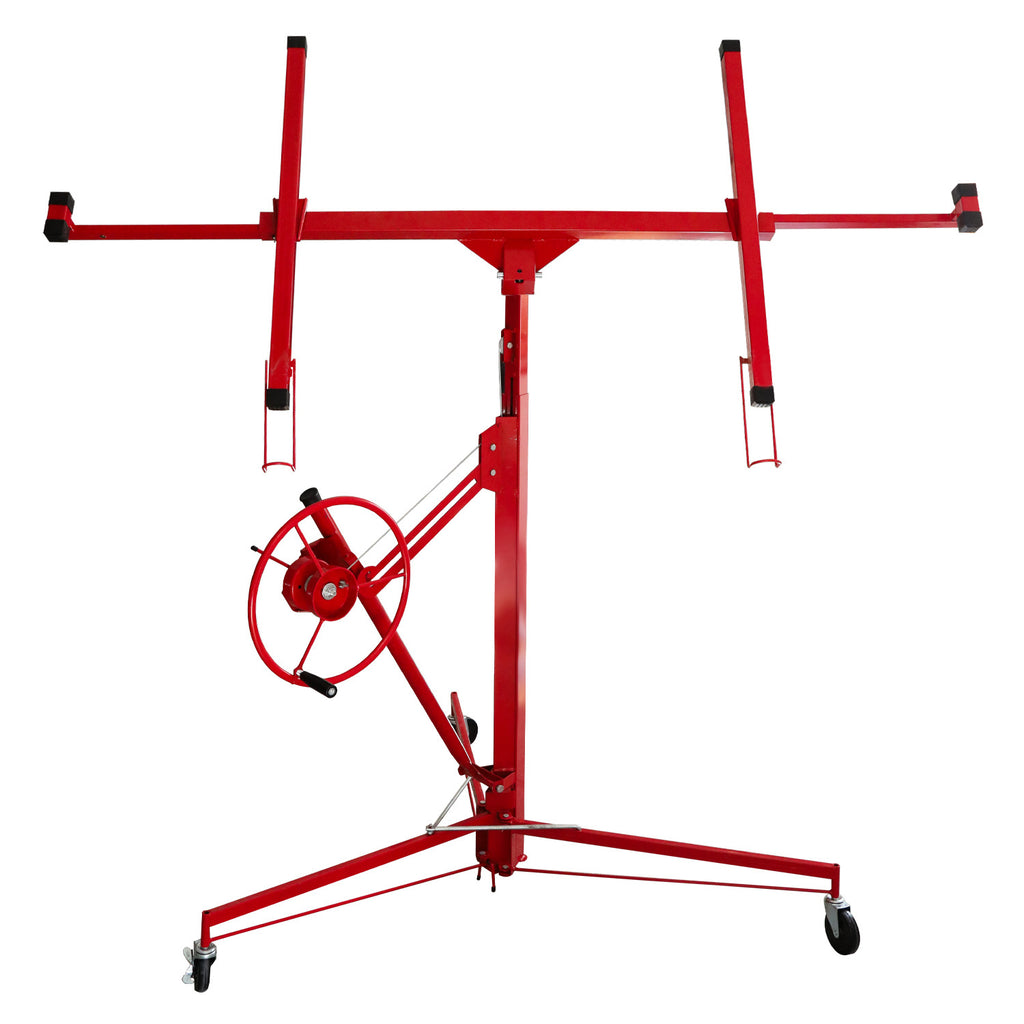 BMOT Plattenheber Plattenlift klappbar Höhenverstellbar 140cm -325cm 68 kg Rot